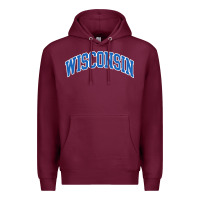 Burgundy wisconsin blue Premium Hoodie - lanVoArt