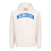 Pale Pink wisconsin blue Premium Hoodie - lanVoArt