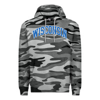 Slate Camo wisconsin blue Premium Hoodie - lanVoArt