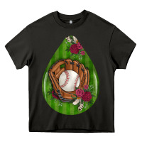 Asphalt baseball and western roses teardrop  4 Heavy Core Tee - BundleAndBundleShop