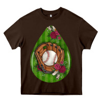 Baseball And Western Roses Teardrop  4 Heavy Core Tee | Teevron