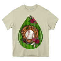 Mossy baseball and western roses teardrop  4 Heavy Core Tee - BundleAndBundleShop