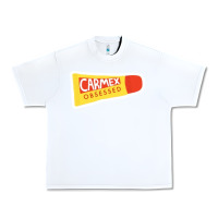 White carmex obsessed sticker Urban Heavy Tee - lanVoArt