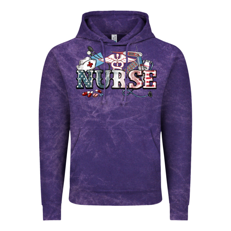 American Nurse 4th Of July Vintage Hoodie by HowdyJamesFarm | Teevron