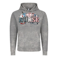 Cloud Rock American Nurse 4th of july Vintage Hoodie - HowdyJamesFarm