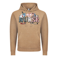 Vintage Coffee American Nurse 4th of july Vintage Hoodie - HowdyJamesFarm