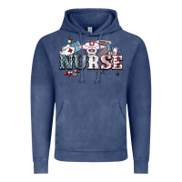 Vintage Denim American Nurse 4th of july Vintage Hoodie - HowdyJamesFarm