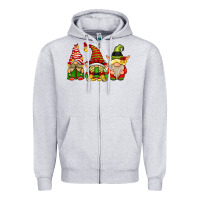 Heather Grey Elf Gnomes Zipper Hoodie - CowhideDigitalArt
