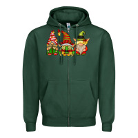 Sports Green Elf Gnomes Zipper Hoodie - CowhideDigitalArt