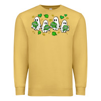 Antique Gold clover ghostie st.patrick's day Premium Sweatshirt - Artiststas