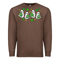 Chestnut clover ghostie st.patrick's day Premium Sweatshirt - Artiststas