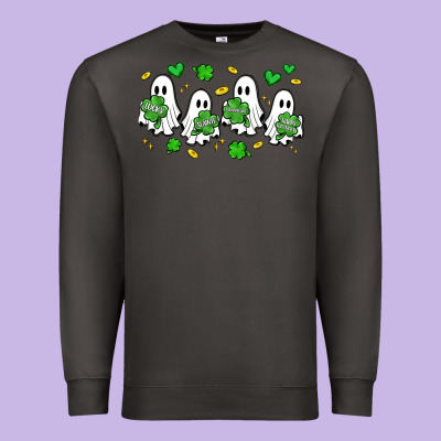 Clover Ghostie St.patrick's Day Premium Sweatshirt Designed By Artiststas