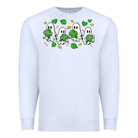 White clover ghostie st.patrick's day Premium Sweatshirt - Artiststas