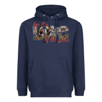 Navy for the love of the game Heavyweight Hoodie - SublimationCraftShop