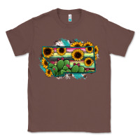 Chestnut Montana Map Sunflower Cactus Serape Classic Tee - RanaPortraitStore