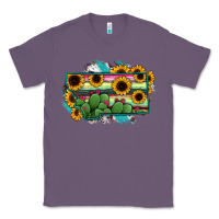 Lavender Montana Map Sunflower Cactus Serape Classic Tee - RanaPortraitStore