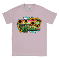 Lilac Montana Map Sunflower Cactus Serape Classic Tee - RanaPortraitStore