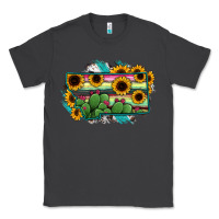 Smoke Montana Map Sunflower Cactus Serape Classic Tee - RanaPortraitStore