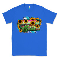 True Royal Montana Map Sunflower Cactus Serape Classic Tee - RanaPortraitStore