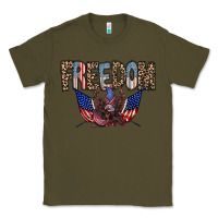 Army Green freedom Classic Tee - RacoonDesign