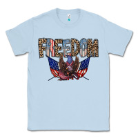Dusty Blue freedom Classic Tee - RacoonDesign
