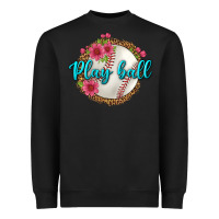 Black play ball baseball Heavyweight Sweatshirt - BundleAndBundleShop