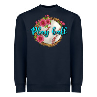 Navy play ball baseball Heavyweight Sweatshirt - BundleAndBundleShop