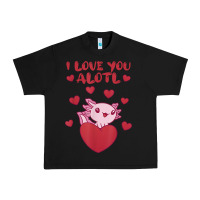 Black i love you alotl aolotl valentine's day heart aolotl lover Urban Heavy Tee - lanVoArt