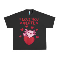 Pigment Black i love you alotl aolotl valentine's day heart aolotl lover Urban Heavy Tee - lanVoArt
