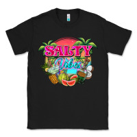 Black Salty vibes summer Classic Tee - NancyCooperArtShop