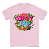 Bubblegum Pink Salty vibes summer Classic Tee - NancyCooperArtShop