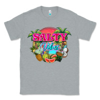 Heather Grey Salty vibes summer Classic Tee - NancyCooperArtShop