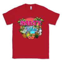 Red Salty vibes summer Classic Tee - NancyCooperArtShop