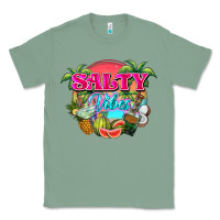 Sage Salty vibes summer Classic Tee - NancyCooperArtShop