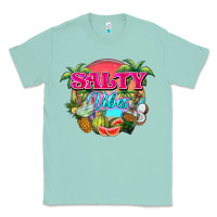 Seafoam Salty vibes summer Classic Tee - NancyCooperArtShop