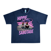 Navy hippie sabotage aesthetic style photo with text Urban Heavy Tee - lanVoArt