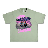 Oil Green hippie sabotage aesthetic style photo with text Urban Heavy Tee - lanVoArt