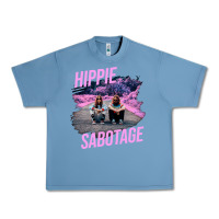 Pebble Blue hippie sabotage aesthetic style photo with text Urban Heavy Tee - lanVoArt