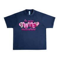 Navy Be mine sweet Valentine's Day Urban Heavy Tee - HowdyJamesFarm