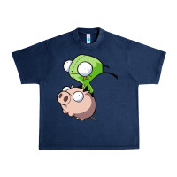 Navy invader zim Urban Heavy Tee - lanVoArt