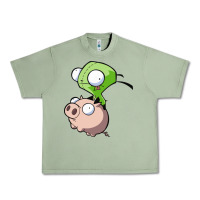 Oil Green invader zim Urban Heavy Tee - lanVoArt