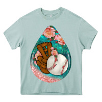 Arona baseball and western roses teardrop  3 Heavy Core Tee - BundleAndBundleShop