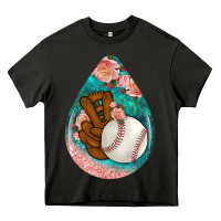 Asphalt baseball and western roses teardrop  3 Heavy Core Tee - BundleAndBundleShop