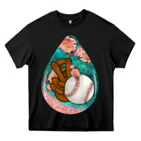 Black baseball and western roses teardrop  3 Heavy Core Tee - BundleAndBundleShop