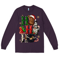 Plum ho ho ho heifer cow gnomies Long Sleeve Tee - CowGirlArtShop