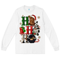 White ho ho ho heifer cow gnomies Long Sleeve Tee - CowGirlArtShop