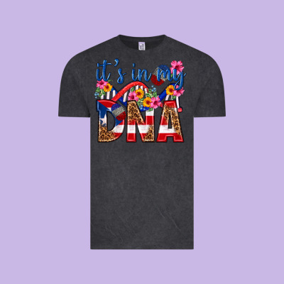 Its In My Dna Puerto Rico Vintage Tee Designed By Texasbilliewilder