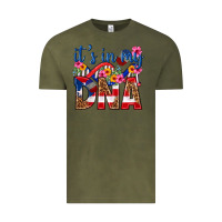 Vintage Olive its in my dna puerto rico Vintage Tee - texasbilliewilder