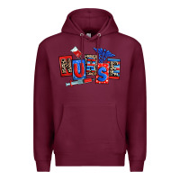 Burgundy usa nurse Premium Hoodie - RanaPortraitStore