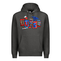 Charcoal Heather usa nurse Premium Hoodie - RanaPortraitStore